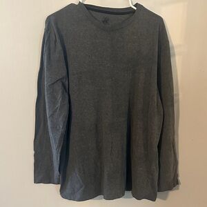 Beverly Hills Polo Club Men's Long Sleeve Crew Neck Shirt - Charcoal